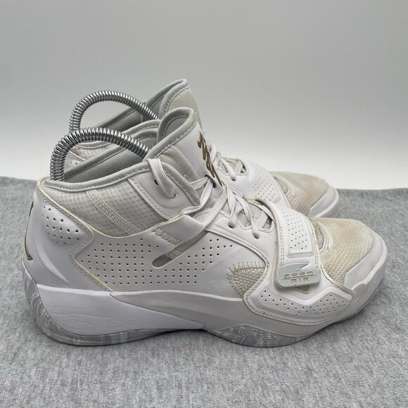 Men’s NIKE Air Jordan Zion 2 TB Nike White Basketball Size 8 Gold DQ7688-170 - Picture 5 of 12
